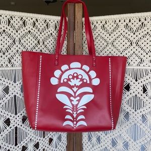 Vera Bradley red/white large purse/tote